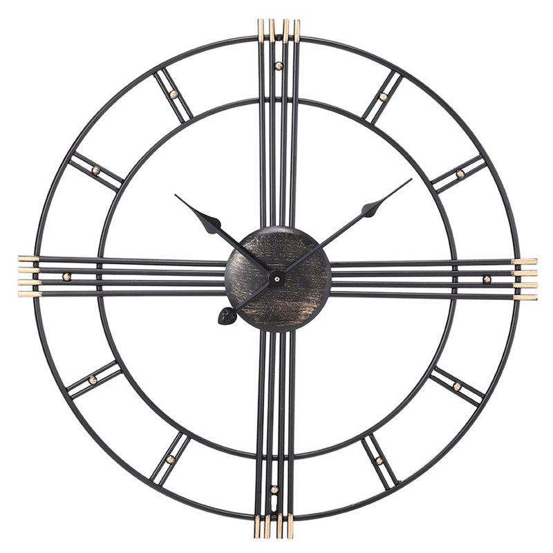 17 Stories Aeryk 60cm Silent Wall Clock Wayfair.co.uk